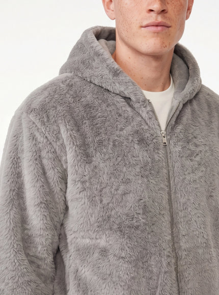 Sudadera con capucha y cremallera de ajuste esencial