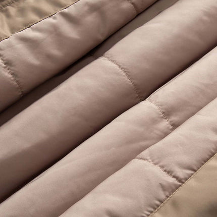 Close-up of the fabric layers of the Retro Flight Jacket – Oversized showcasing its soft texture and lightweight design.