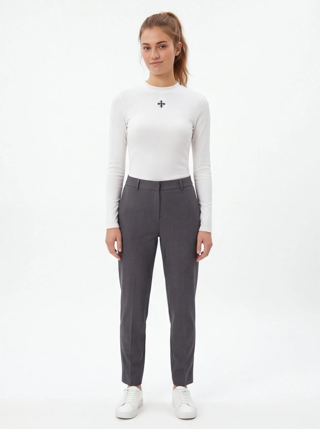 Essential Fit Print Long Sleeve T-Shirt Basic