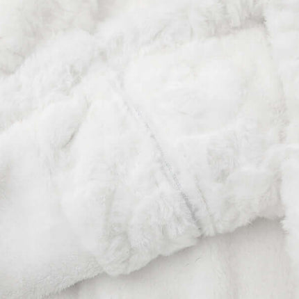 Soft sherpa lining of the Sherpa Cotton Winter Jacket - Loose Fit for warmth and comfort.