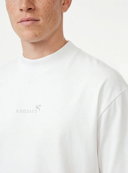Signature T-Shirt by Grozavu - On-Model View (Pos 3)