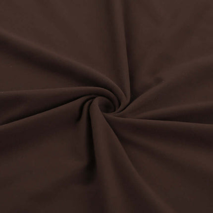brown polyester-spandex fabric swirl, ideal for making Suspender Halter Vest – Slim Fit.