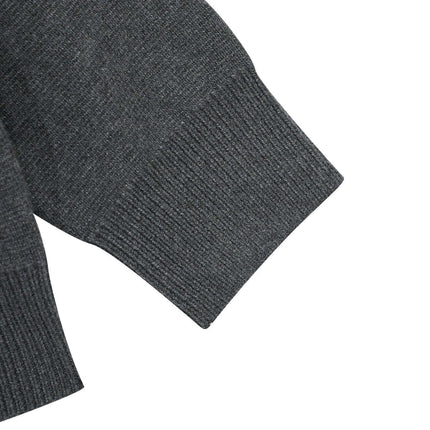 Close-up of the cuff detail on the Two-Piece Style Knit Sweater – Loose Fit, showcasing high-quality fabric texture.