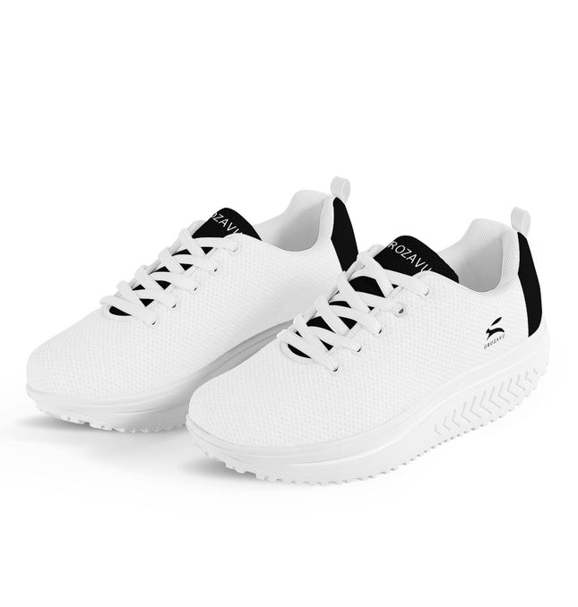 Lightweight Mesh Platform Sneakers