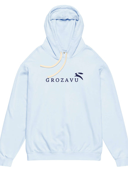 washed oversized hoodie with Grozavu logo
