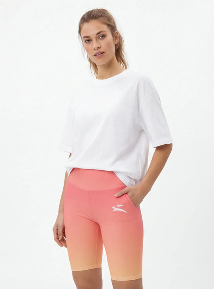 Close-up of heavyweight sweat shorts fabric