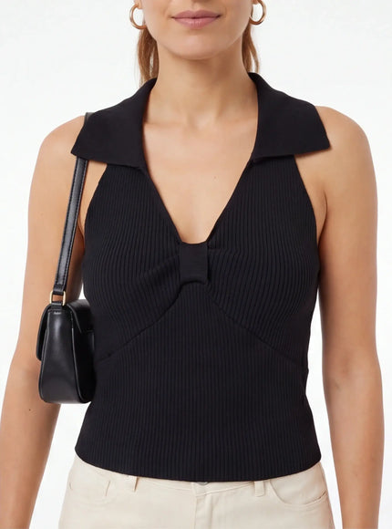 Urban-Chic Tanktop – aus luxuriösem Twill für eine urbane Ästhetik