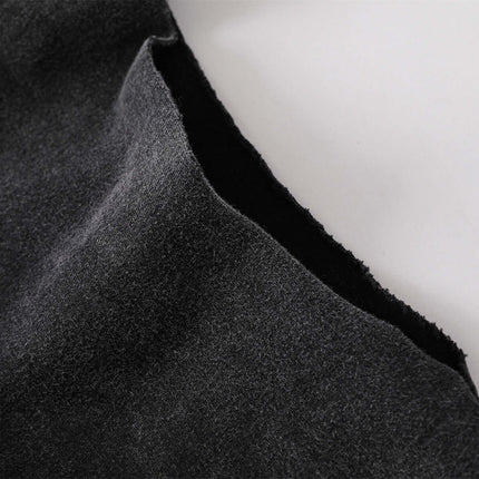 Washed Sleeveless Hooded Tank Top close-up of soft fabric detail in dark color