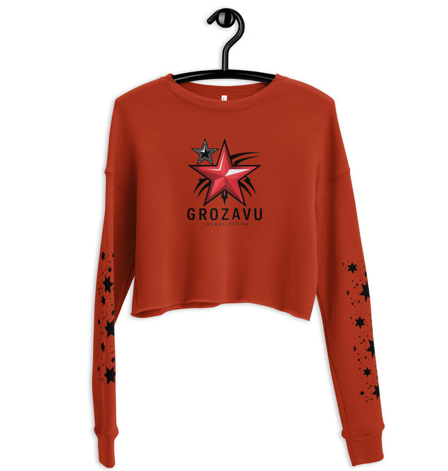 Grozavu Crop Sweatshirt - Perfect Blend of Style and Comfort