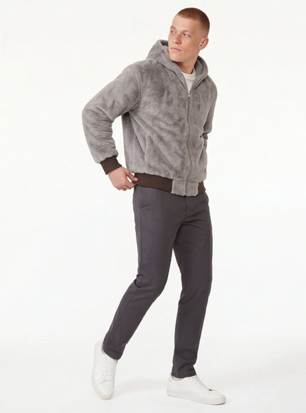 Sudadera con capucha y cremallera de ajuste esencial