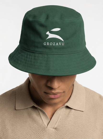 Back view of reversible bucket hat by Grozavu