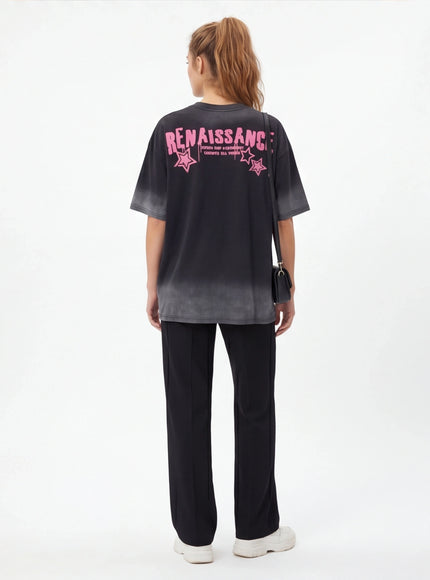 Oversized T-Shirt – with Fine Texture with Architectural Design