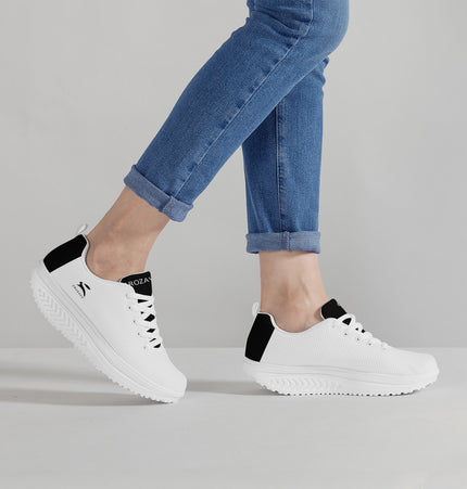 Baskets en maille légères à plateforme