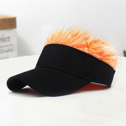 Novelty Baseball Cap Fake Hair Visor at €21.99