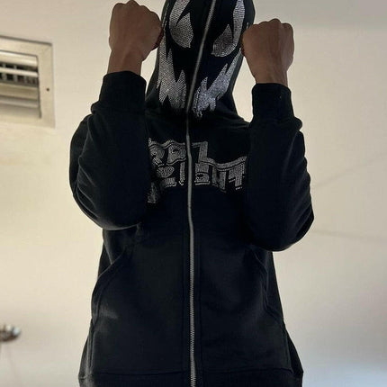 Rhinestone Skeleton Hoodies at €64.99