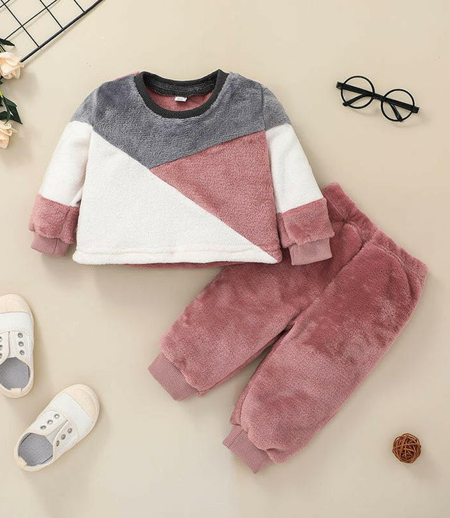 Baby Casual Baby Sweater Suit Clothing Pullover Two-piece Suit - GrozavuShop