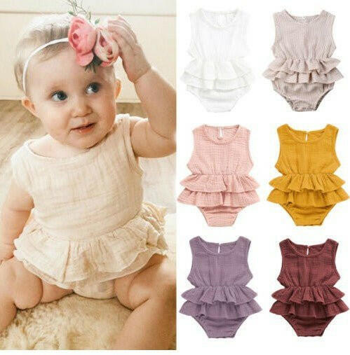 Baby children's clothing striped sleeveless girl pettiskirt - GrozavuShop