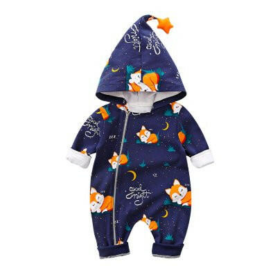 Baby Cotton Hooded Jumpsuit at €21.99