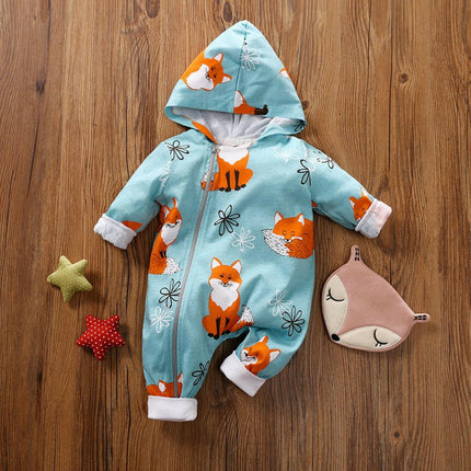 Baby Cotton Hooded Jumpsuit at €21.99