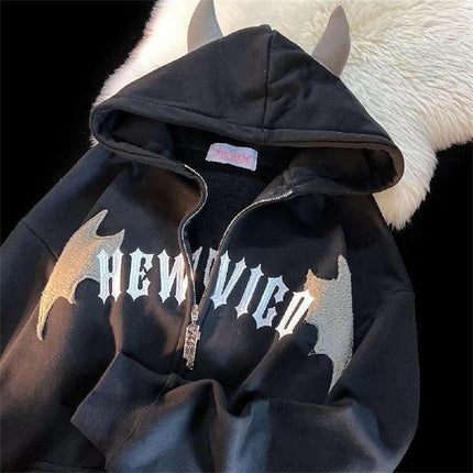 Bat Wing Devil Horn Hoodies at €77.99