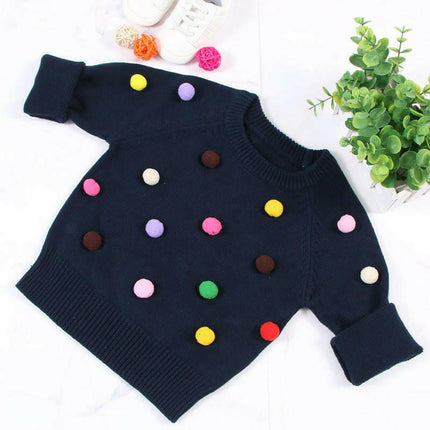 Baby Girls Balls Knitted Sweater at €28.99