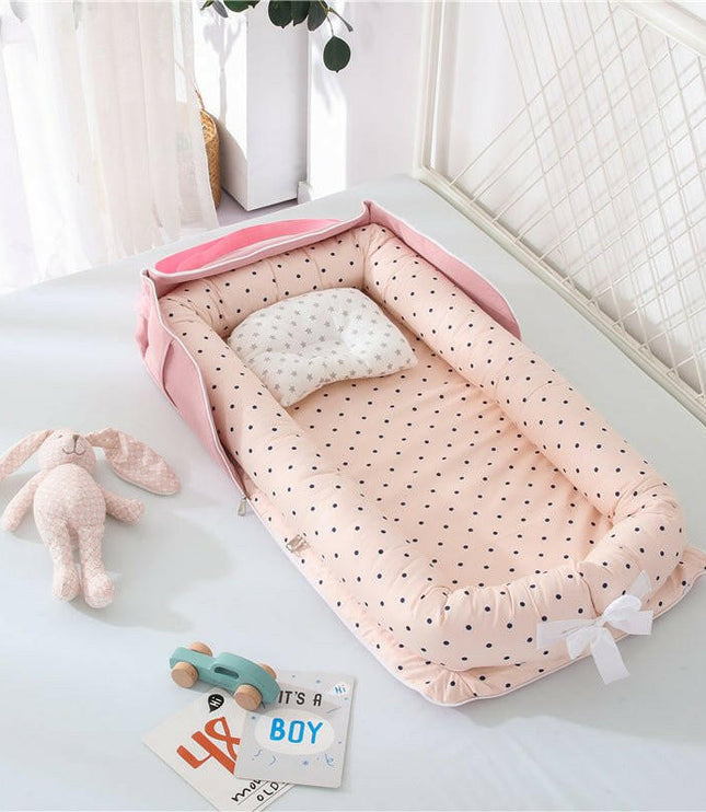 Cotton Portable Baby Crib Newborn Foldable - GrozavuShop