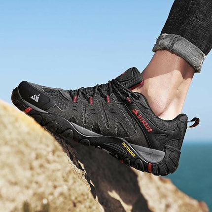 Durable Suede Leather Men's Hiking Shoes for Outdoor Adventures at €71.99