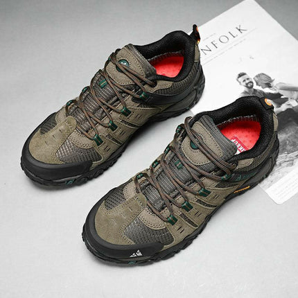 Durable Suede Leather Men's Hiking Shoes for Outdoor Adventures at €71.99