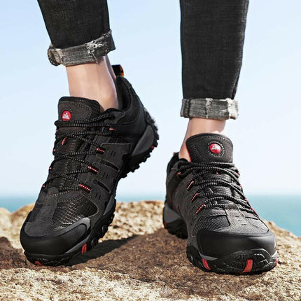 Durable Suede Leather Men's Hiking Shoes for Outdoor Adventures at €71.99