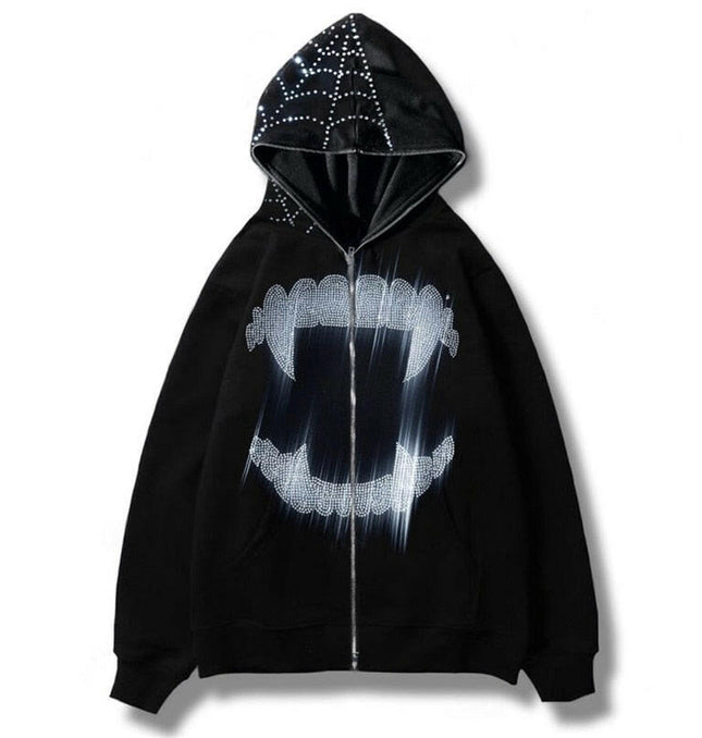 Bling Grozavu Hoodie Zip Up Devil Model at €58.99