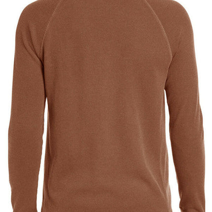 New Men's Round Neck Waffle Henley Shirt at €33.99