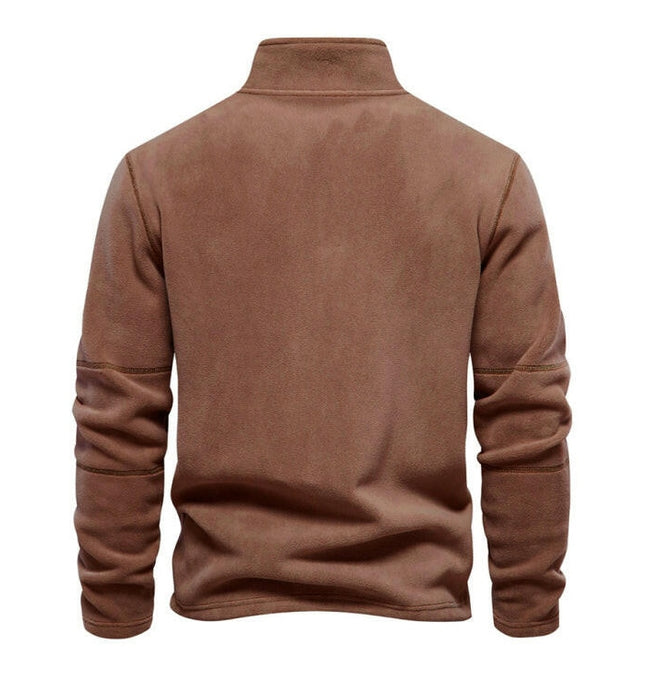 New men's polar fleece sweatshirt stand collar half zipper long sleeve sweatshirt at €81.99