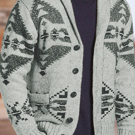 Men's Christmas jacquard sweater button cardigan sweater at €83.99