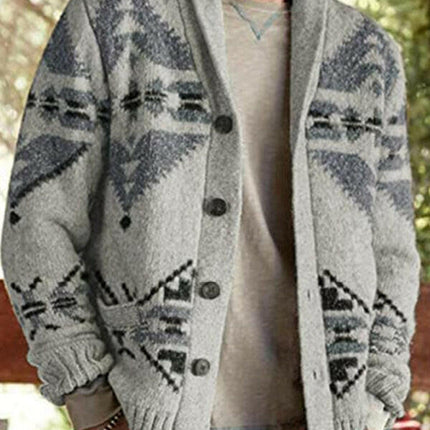 Men's Christmas jacquard sweater button cardigan sweater at €83.99