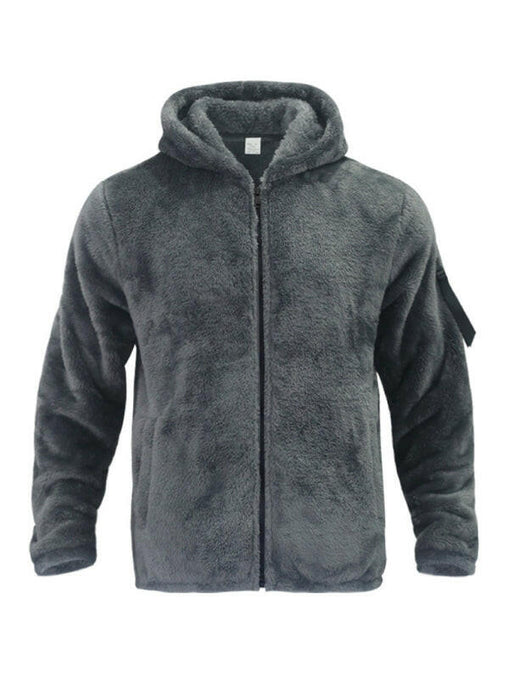 Men's warm jacket, loose hooded casual jacket at €57.99