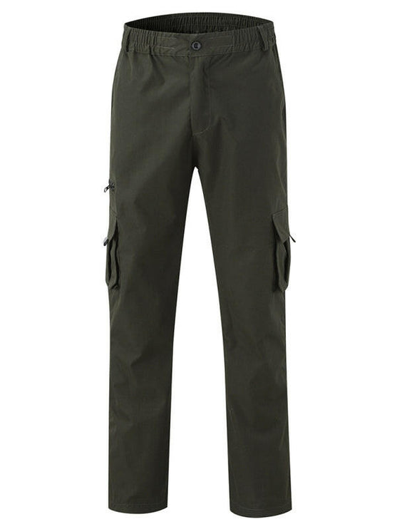 Men's Casual Multi-Pocket Loose Straight Cargo Pants