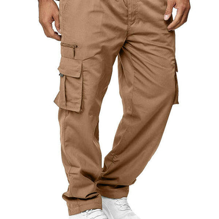 Men's Casual Multi-Pocket Loose Straight Cargo Pants at €26.99