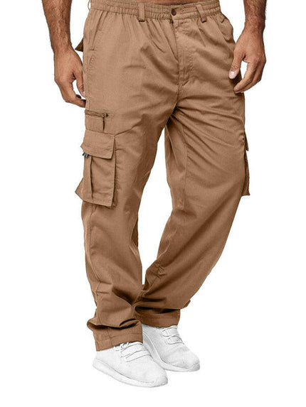 Men's Casual Multi-Pocket Loose Straight Cargo Pants at €26.99