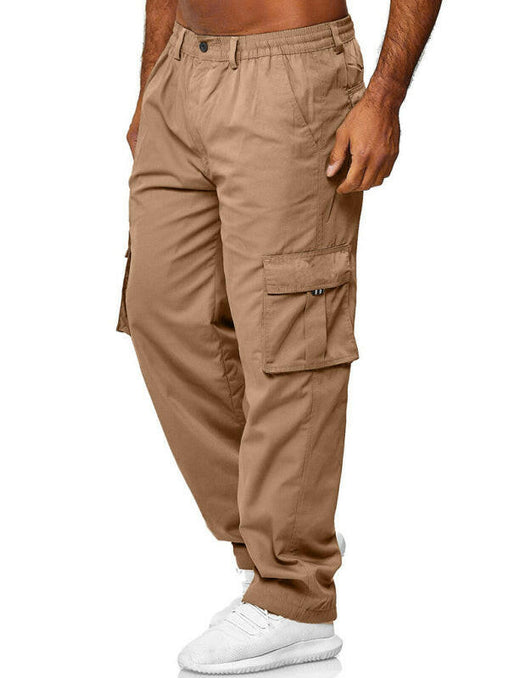 Men's Casual Multi-Pocket Loose Straight Cargo Pants at €26.99