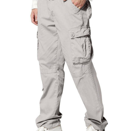 Men's multi-pocket loose casual straight cargo pants at €34.99