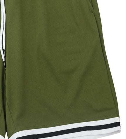 Men's lapel short -sleeved shorts two -piece sports casual set