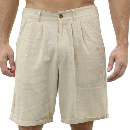 Men's new casual beach shorts with buttons and elastic waist at €25.00