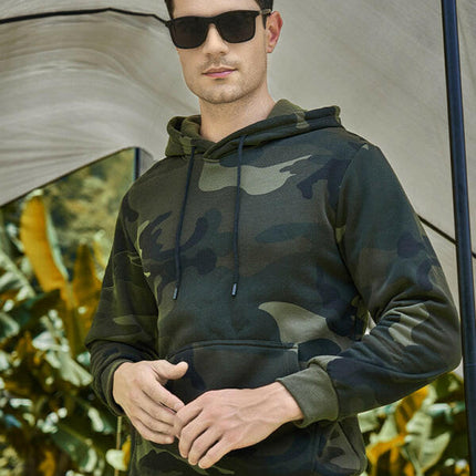 Men's casual camouflage print fashion hooded sweatshirt at €37.99