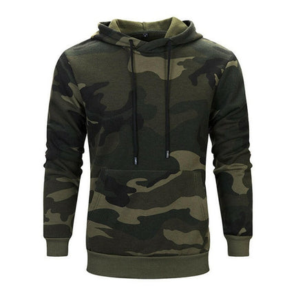 Men's casual camouflage print fashion hooded sweatshirt at €37.99