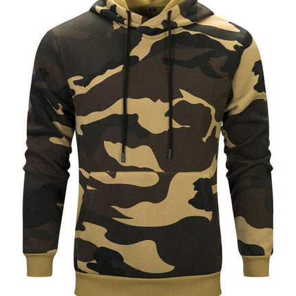 Men's casual camouflage print fashion hooded sweatshirt at €37.99