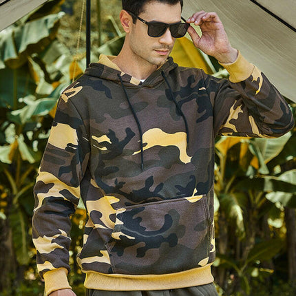 Men's casual camouflage print fashion hooded sweatshirt at €37.99