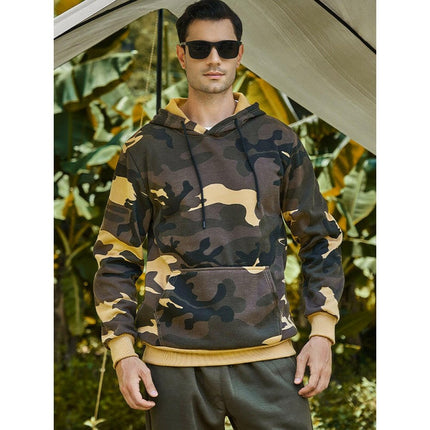 Men's casual camouflage print fashion hooded sweatshirt at €37.99