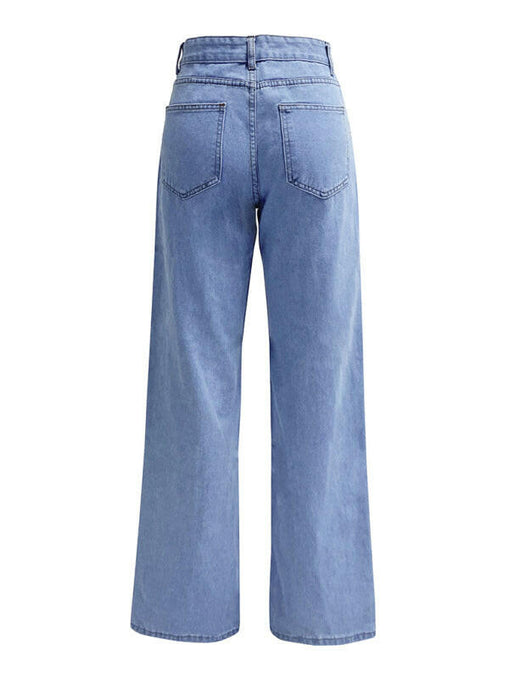 Women's High Waist Washed Straight Leg Jeans at €52.99