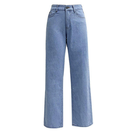 Women's High Waist Washed Straight Leg Jeans at €52.99