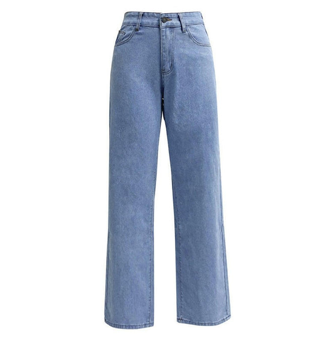 Women's High Waist Washed Straight Leg Jeans at €52.99